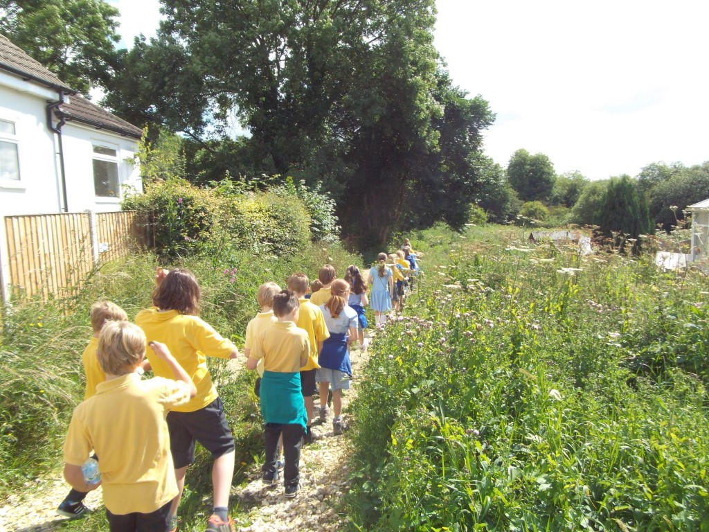 Bardsey School years 5 and 6 visit the Ellikers and Keswick Marsh as part of their investigations on "Going Green".