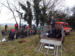 Hedge planting in Frank Shire's